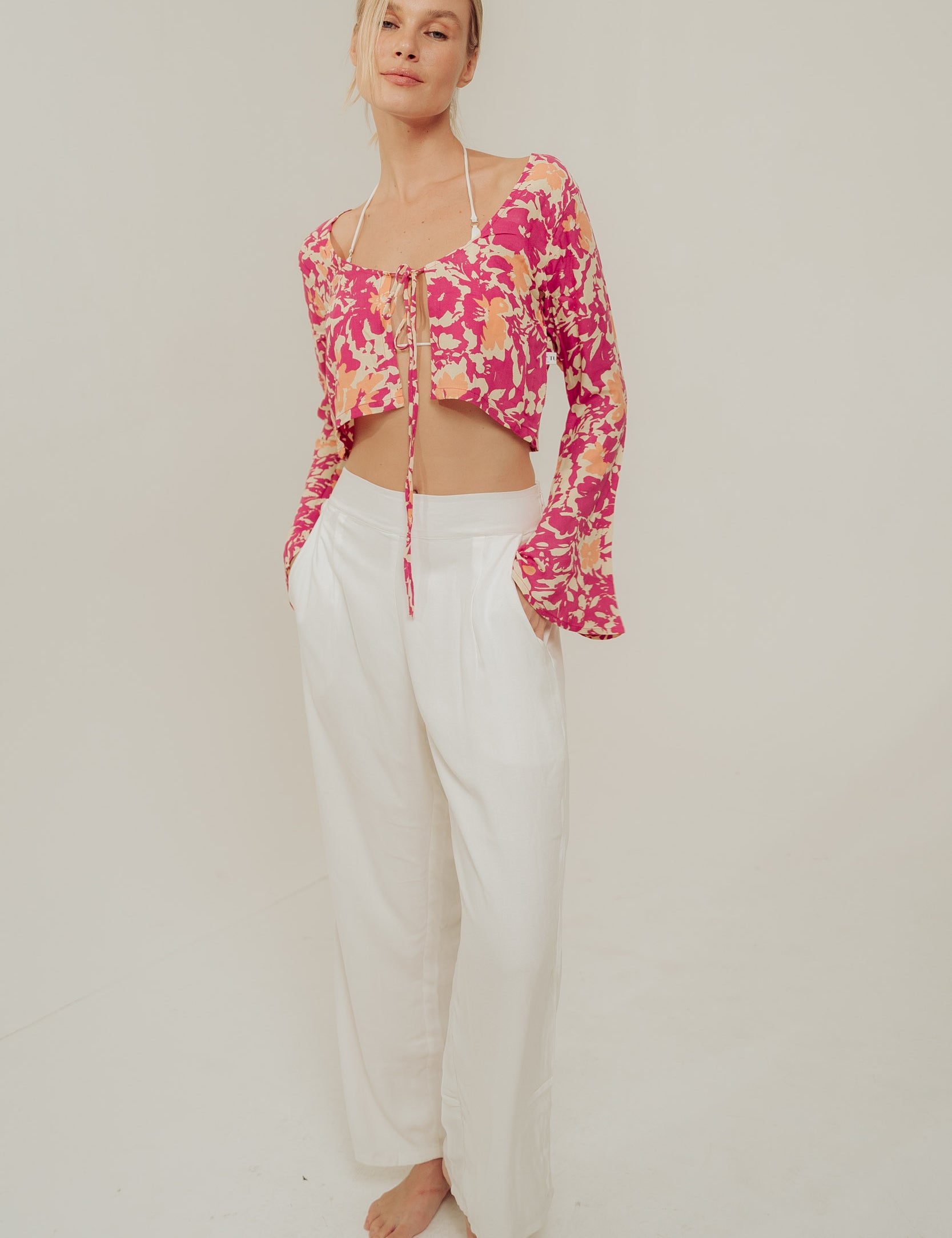 Floral 2-way Cardigan