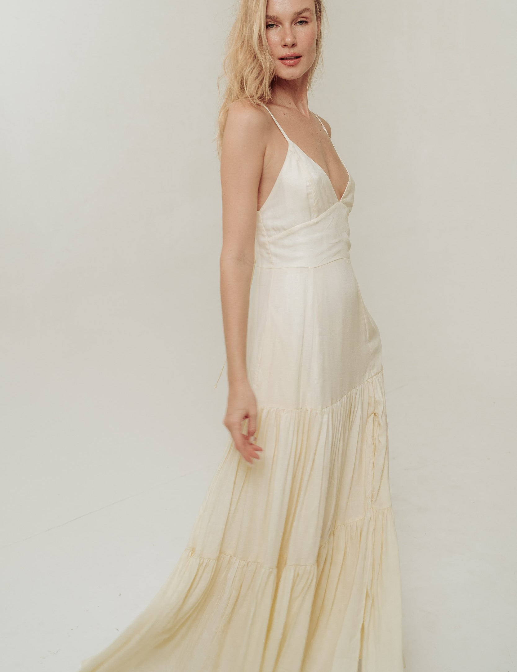 Tiered Cami Long Dress